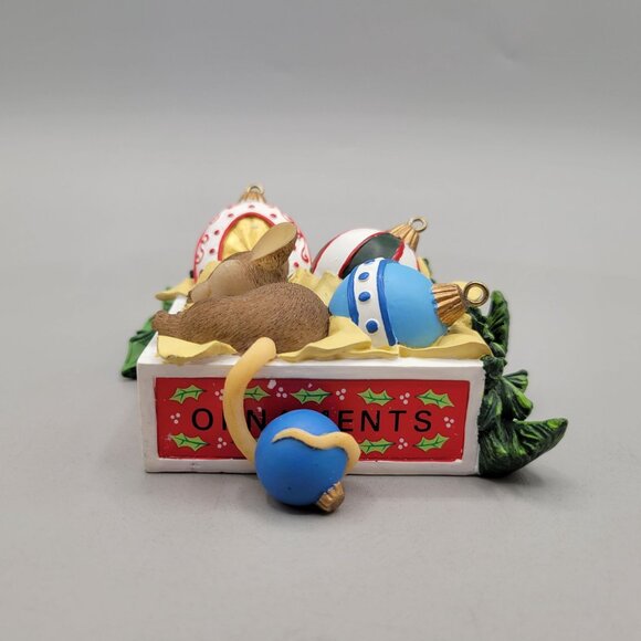 Charming Tails Rest Ye Merry Gentle Mouse Figurine Christmas Enesco - Picture 2 of 7